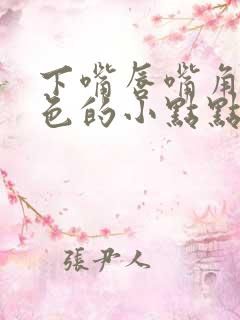 下嘴唇嘴角有白色的小点点