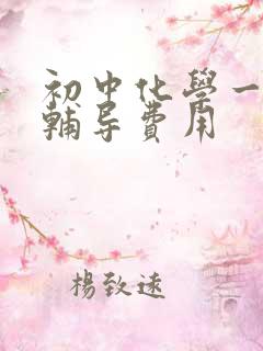 初中化学一对一辅导费用