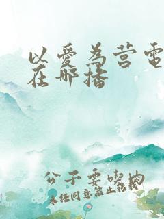 以爱为营电视剧在哪播