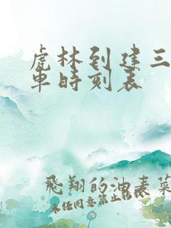 虎林到建三江客车时刻表