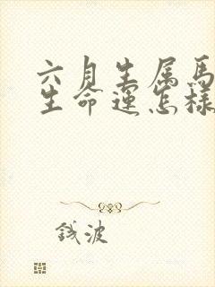 六月生属马人一生命运怎样