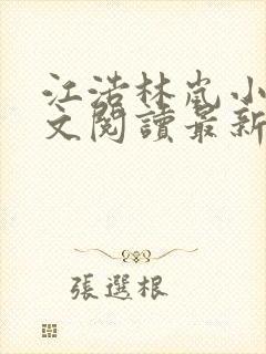 江浩林岚小说全文阅读最新章节更新