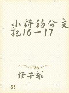 小诗的公交车日记16一17