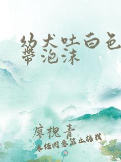 幼犬吐白色粘液带泡沫