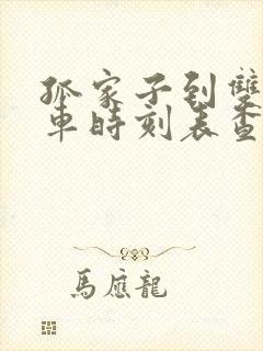 孤家子到双辽客车时刻表查询