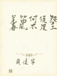 羌笛何须怨杨柳春风不度玉门关全诗