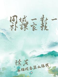 同城一对一上门补课家教