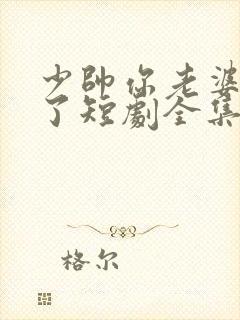 少帅你老婆又跑了短剧全集免费