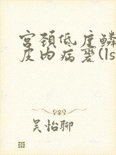 宫颈低度鳞状上皮内病变(lsil)是什么意思