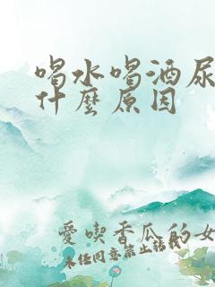 喝水喝酒尿多是什么原因