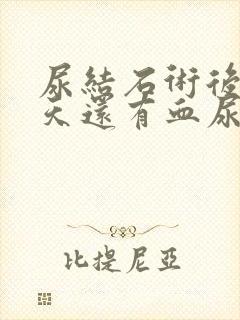 尿结石术后20天还有血尿怎么回事