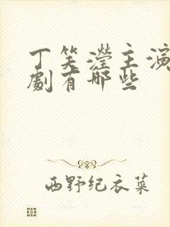 丁笑滢主演电视剧有哪些