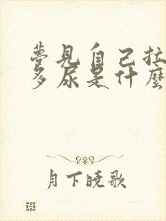 梦见自己拉了好多尿是什么预兆