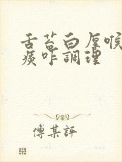 舌苔白厚喉咙有痰咋调理