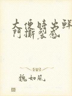 大便时出鲜血肛门撕裂感