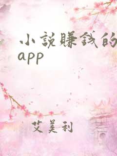 小说赚钱的软件app