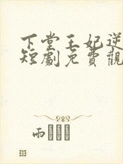 下堂王妃逆袭记短剧免费观看