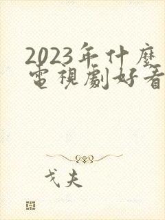 2023年什么电视剧好看推荐一下