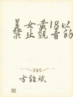 美女黄18以下禁止观看的网站免费