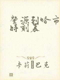 肇源到哈市客车时刻表