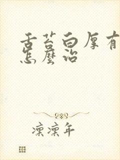 舌苔白厚有齿痕怎么治