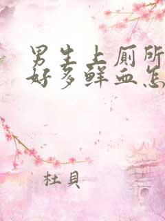 男生上厕所流了好多鲜血怎么回事