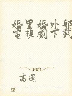 婚里婚外那些事电视剧下载