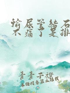 输尿管结石突然不痛了是排掉了么