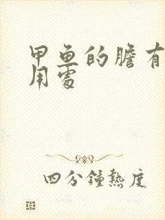 甲鱼的胆有什么用处