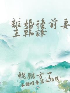 离婚后前妻成债主韩谦