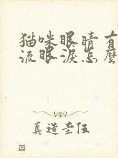 猫咪眼睛有泪痕流眼泪怎么回事