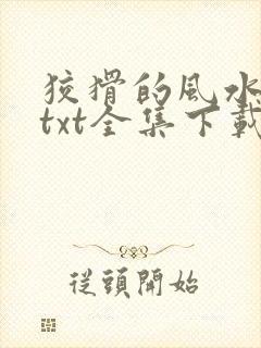 狡猾的风水相师txt全集下载