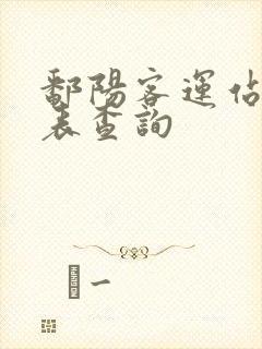 鄱阳客运站时刻表查询