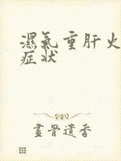 湿气重肝火旺的症状