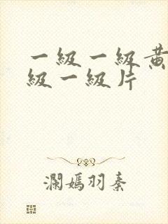 一级一级黄色一级一级片