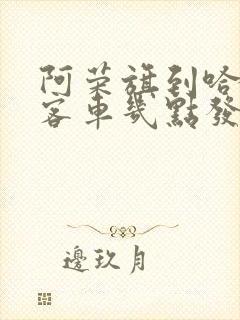 阿荣旗到哈尔滨客车几点发车