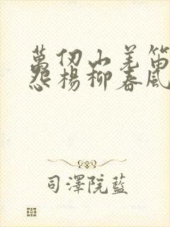 万仞山羌笛何须怨杨柳春风不度玉门关