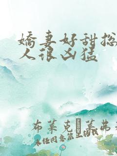 娇妻好甜总裁大人很凶猛