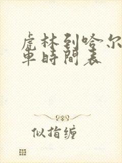 虎林到哈尔滨客车时间表