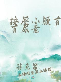 按压小腹有点痛有尿意