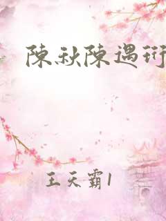 陈秋陈遇珩番外