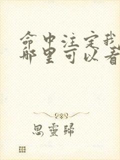 命中注定我爱你哪里可以看