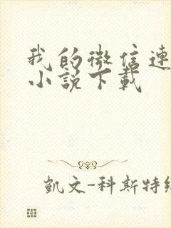 我的微信连三界小说下载