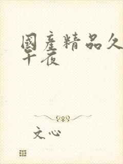 国产精品久久久午夜