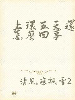 上环五天还有血怎么回事