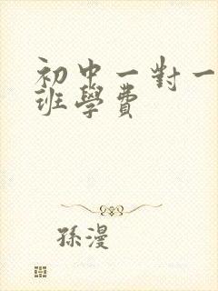 初中一对一补习班学费