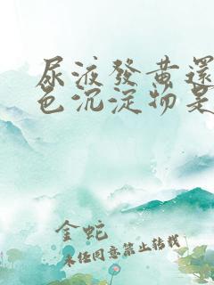 尿液发黄还有白色沉淀物是什么原因