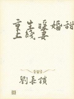 重生暖婚甜妻新上线妻