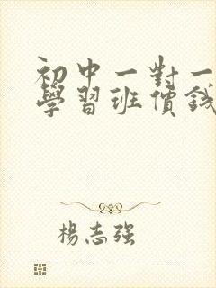 初中一对一辅导学习班价钱