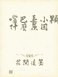 嘴巴长小颗粒是什么原因